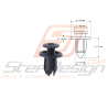 Clip Pare Choc Adaptable Subaru GT 93-00 WRX 01-08 STI 01-07 Forester Turbo 06/00-0245621