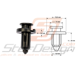 Clip Pare Choc pour Subaru...