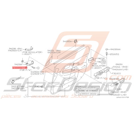 Cage pour vis Adaptable Subaru WRX STI 01-0445631