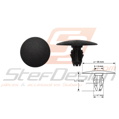 Clip Insonorisant de Capot Subaru GT 97-00 WRX/STI 01-0945636