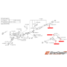 Silent bloc d'échappement Adaptable Subaru GT 93-00 WRX STI 01-07 Forester Turbo 97-02/05-0745682