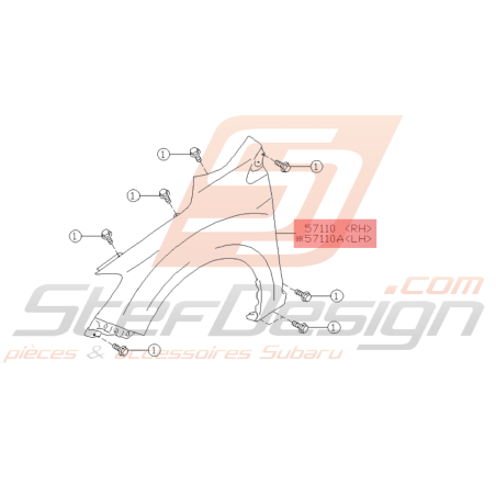 Aile Avant Origine Subaru XV 201545698