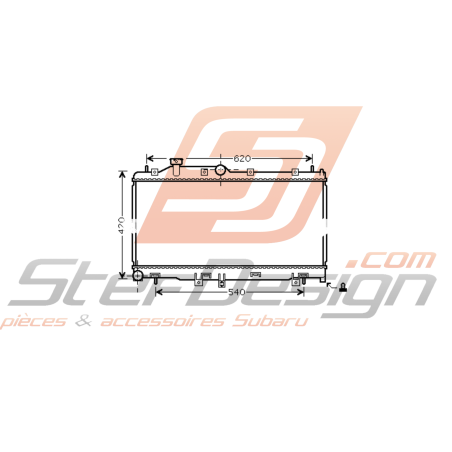 Radiateur subaru forester SH 2.5 turbo 08/1445797