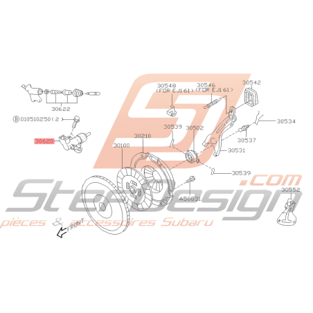 Récepteur d'embrayage origine Subaru STI 2001 - 200545834