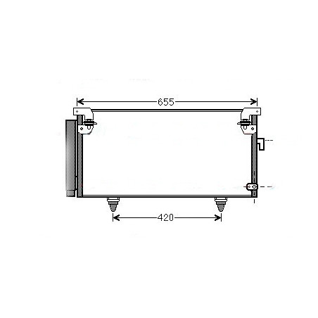 Condenseur de climatisation pour Subaru Outback 3.0l 200545877