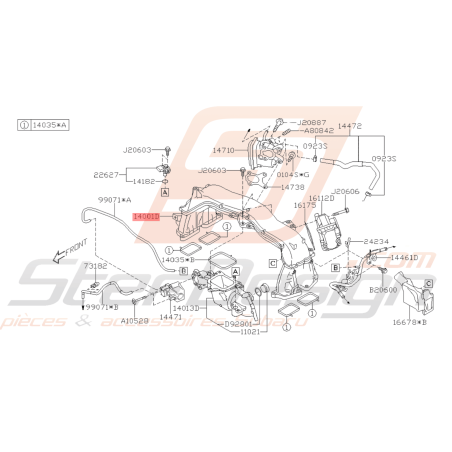 Collecteur admission Origine Subaru XV 201646053