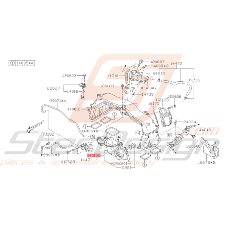 Collecteur admission Origine Subaru XV 201646061