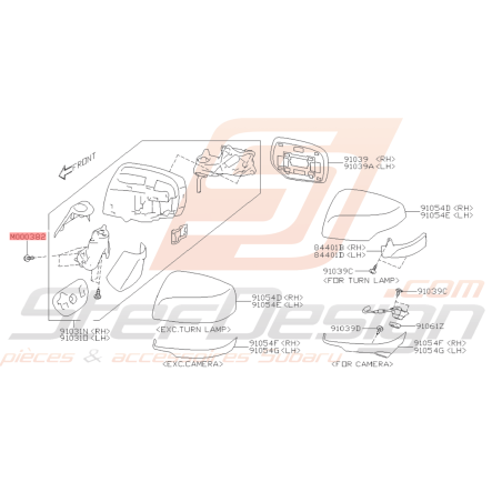 Boulon 6X16 Origine Subaru STI FORESTER 2015-201946085