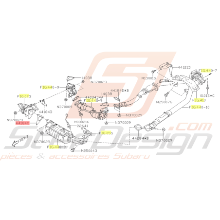 Joint Sortie turbo échappement Origine Subaru XV 201646110