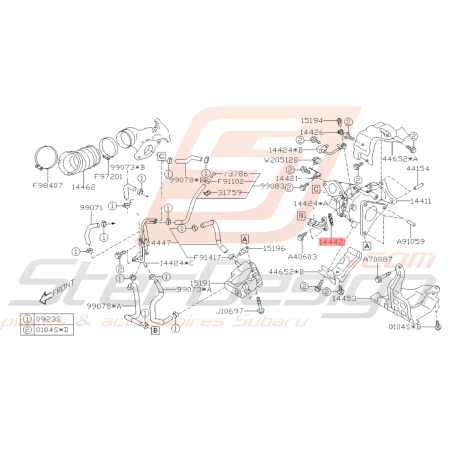 Joint de turbo Origine Subaru XV 201646114