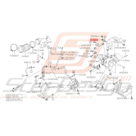 Joint conduit Turbo Origine Subaru XV 201646116