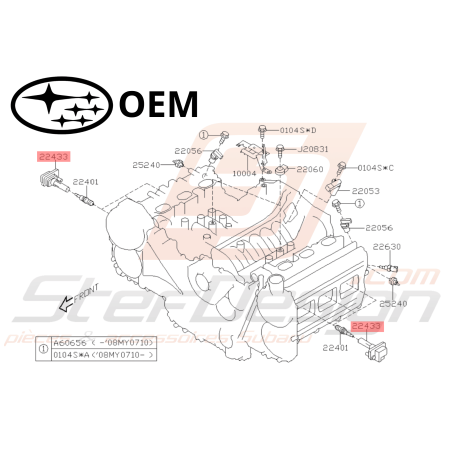Bobine d'allumage Origine Subaru Legacy outback 3L 200546169