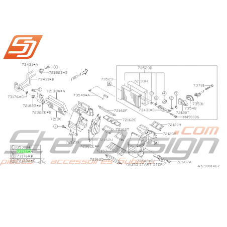 Détendeur de Refroidissement Origine Subaru WRX STI 2015 - 201846653