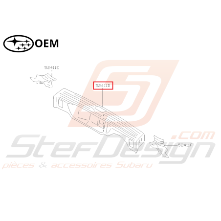 Jupe Arrière Origine Subaru Forester Turbo 97-0246741