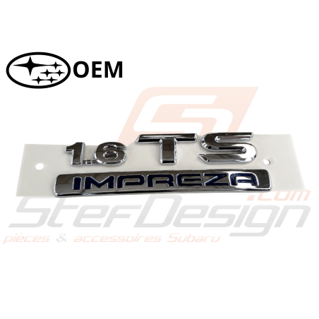 Logo de Coffre "1.6 TS Impreza" Origine Subaru46903