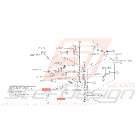 Sonde de température d'eau origine SUBARU GT 93-9846965