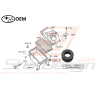 Silent bloc boite à Air n°2 Subaru GT 97-00 STI WRX 01-07 FORESTER 97-02/05-0746985