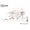 Tuyau de graissage turbo Origine Subaru WRX 01-07 Forester Turbo 00/02-05/0746988