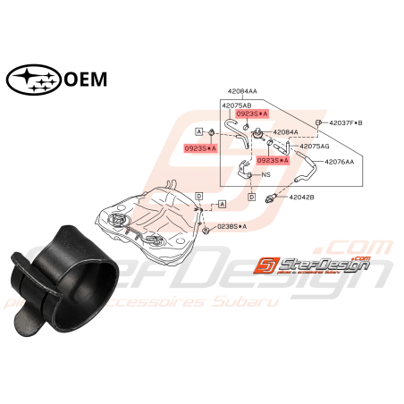 Attache Tuyau Origine Subaru GT 93-00 WRX STI 01-14 BRZ 13-19 Forester Turbo 97-02/05-0747046