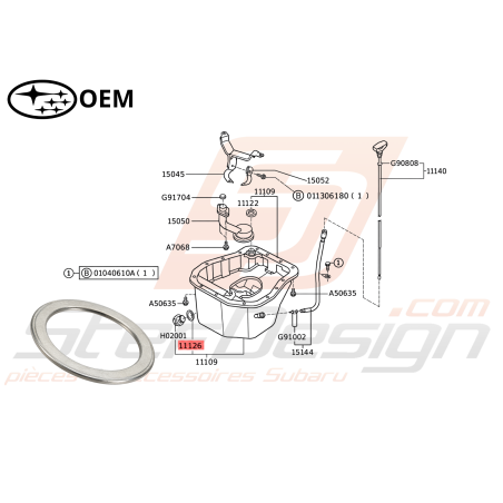 Joint Vidange Carter D'huile Origine Subaru GT 93-00 WRX/STI 01-19 FORESTER 97-02/05-0747085