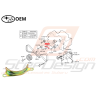 Guide centrale courroie distribution Origine Subaru GT 97-00 WRX STI 01-19 Forester Turbo 97-02/05-0747108
