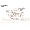 Support d'Alternateur Origine Subaru GT 93-00 WRX STI 01-14 FORESTER 97-02/05-0747161