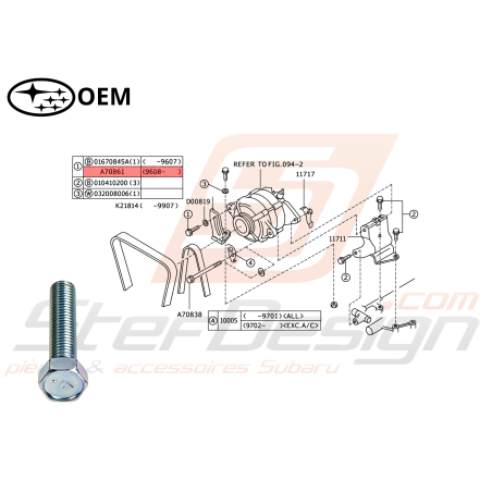 Vis Origine Subaru GT WRX STI FORESTER47162
