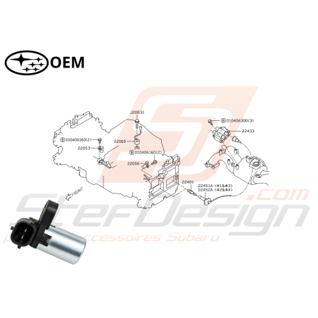 Capteur Arbre à Cames Origine GT 93-00 WRX STI 01-05 FORESTER 97-0247174