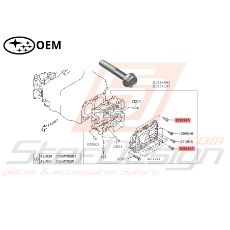 Vis Chapeau d'Arbre à Cames Origine Subaru Forester Atmo 200347231
