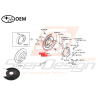 Flasque de frein arrière Subaru FORESTER 2.5L XT 04 / 05-0747239