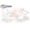 Support plaque immatriculation Origine Subaru Forester SJ 2013 - 201547252