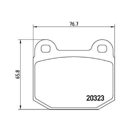 Kit Plaquettes de Frein Arrière BREMBO Subaru STI 2001 - 201647282