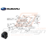 Silent-bloc d'origine de barre anti-roulis arrière pour GT 93 - 96 WRX break 01 - 03 forester 05 -0747301