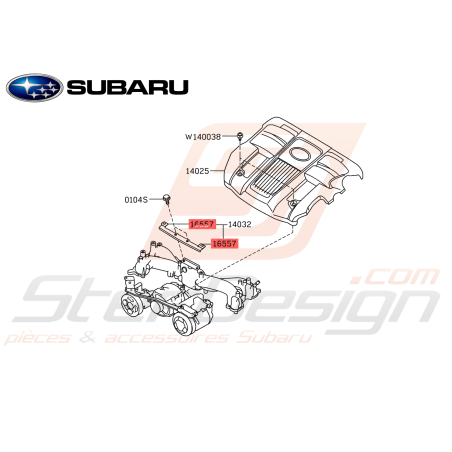 Silent Bloc Boite à Air Origine Subaru FORESTER Turbo 2005-200747354