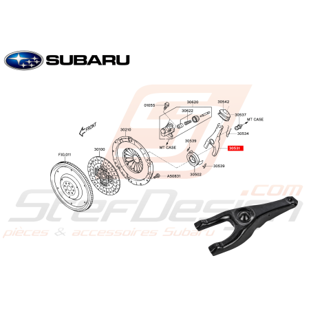 Fourchette d'embrayage Boite 5 Origine Subaru WRX 06-11 FORESTER 05-0747401