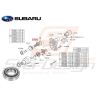 Roulement de boite 5 vitesses Subaru GT 00 WRX 01-10 FORESTER 05-0747431