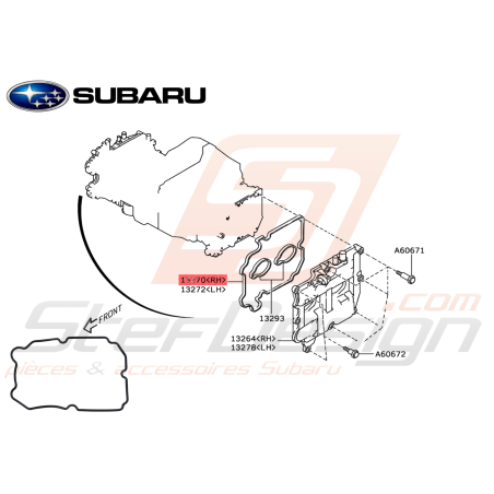 Joint couvre culasse droit origine Subaru WRX STI 2,5L 06-19 FORESTER 05-0747472