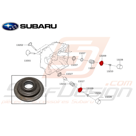 Coupelle de Ressort soupape Origine Subaru WRX 06-10 STI 06-20 FORESTER 05-0747497