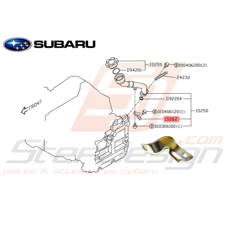 Support Remplissage d'Huile Origine Subaru GT 99-00 WRX STI 01-07 FORESTER 05-0747500