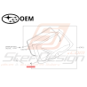 Agrafe lunette Arrière origine Subaru WRX 2001 - 200747502