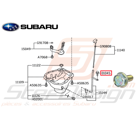 Boulon Origine Subaru GT WRX STI BRZ GT 86 Forester Turbo47521