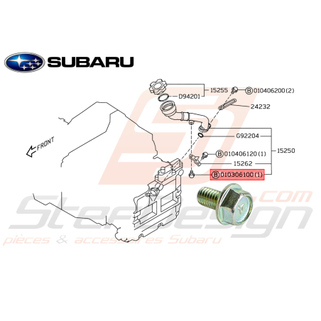 Vis Origine Subaru GT WRX STI FORESTER47523