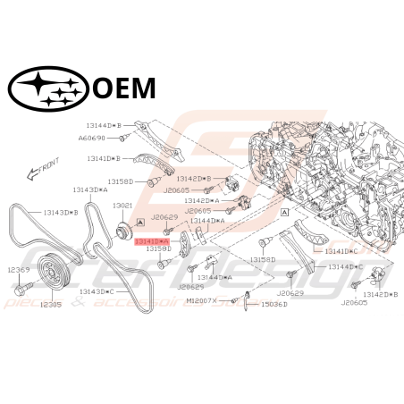 Guide de chaîne Origine Subaru Forester DIESEL 2014-201547585