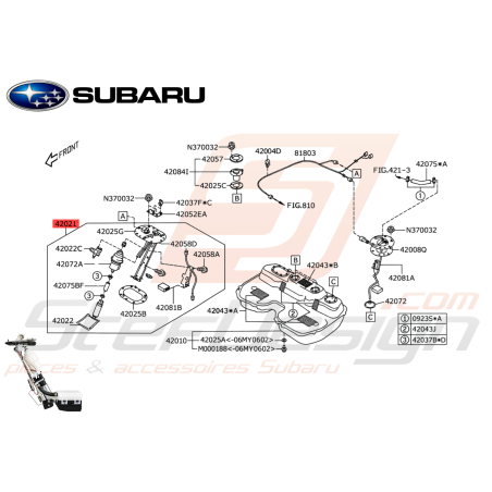 Pompe à Essence Origine Subaru FORESTER Turbo 2005-200747626