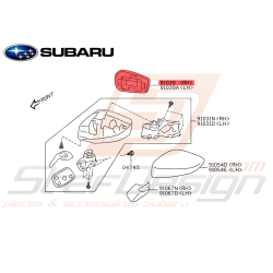 Glace de rétroviseur SUBARU...