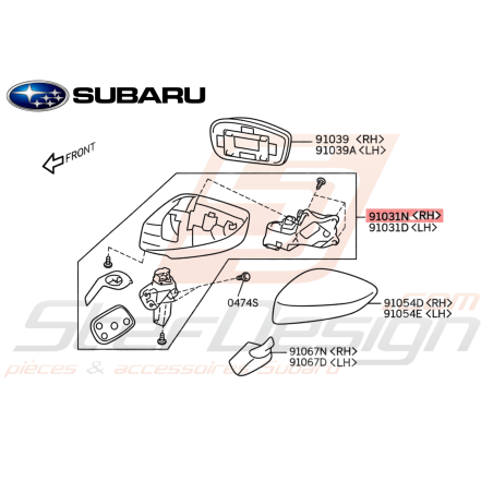 Rétroviseur Origine Subaru BRZ 2013 - 201947950