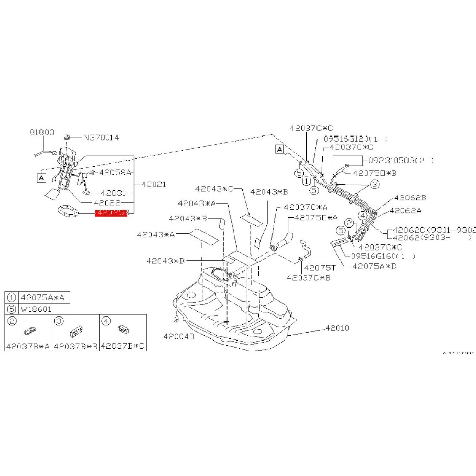 Joint de couvercle de réservoir d'essence 97-07 Joint de couvercle de réservoir d'essence 97-07