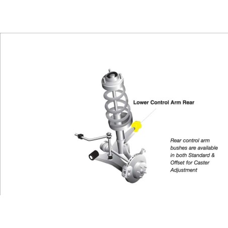 Silent bloc de triangle inférieur WHITELINE anti lift pour GT 1993-2000