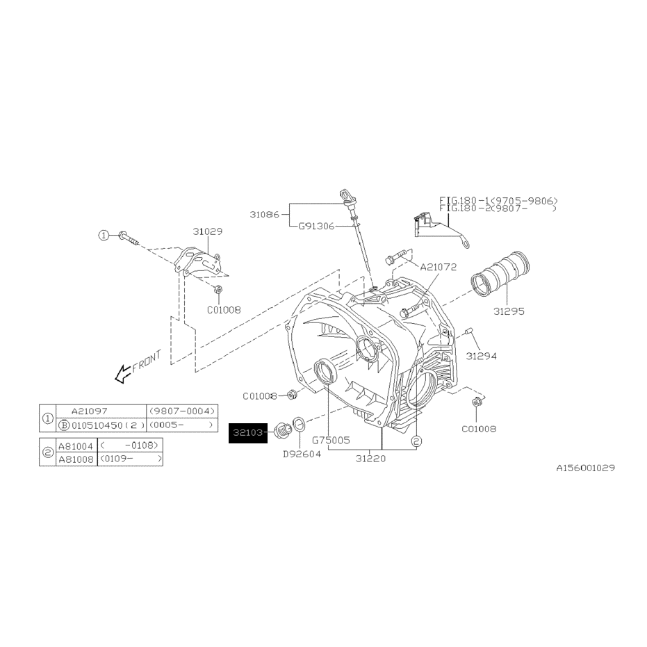 Bouchon de vidange de boite 93-14 Bouchon de vidange de boite 93-14