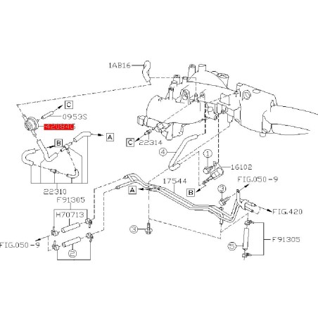 Valve-purge origine WRX/STI 01-18